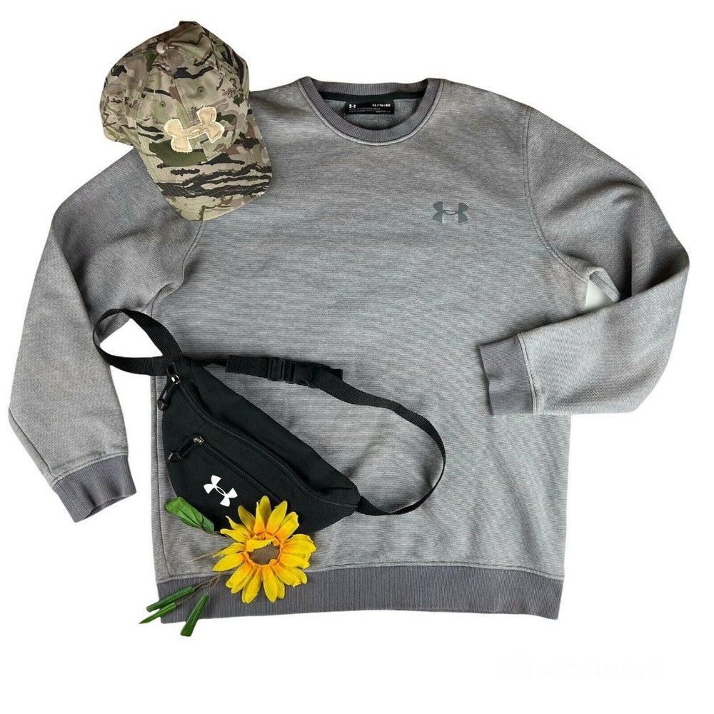 Under Armour UA Mens Crewneck Pullover Sweatshirt Cold Gear Athletic Sports XL